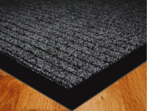 Dark Grey Door Mat Non-Slip Washable Rubber Barrier Mats Front Door Mat-All Sizes