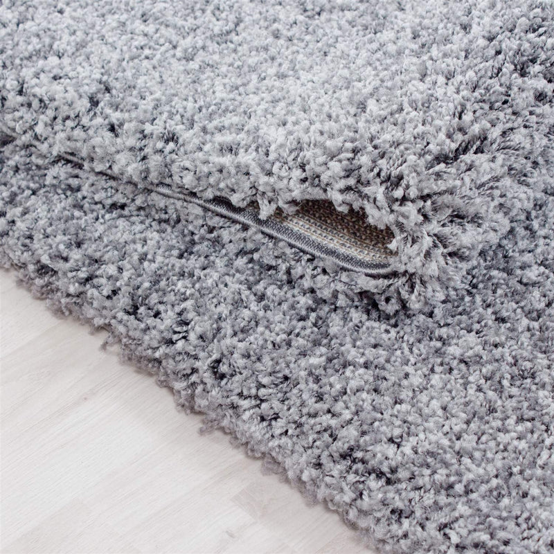 Abaseen High Pile Propylene Silver and Grey Rugs Available in 5 Sizes & Different Colors 