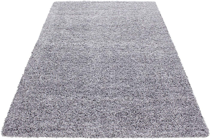 Abaseen High Pile Propylene Silver and Grey Rugs Available in 5 Sizes & Different Colors 